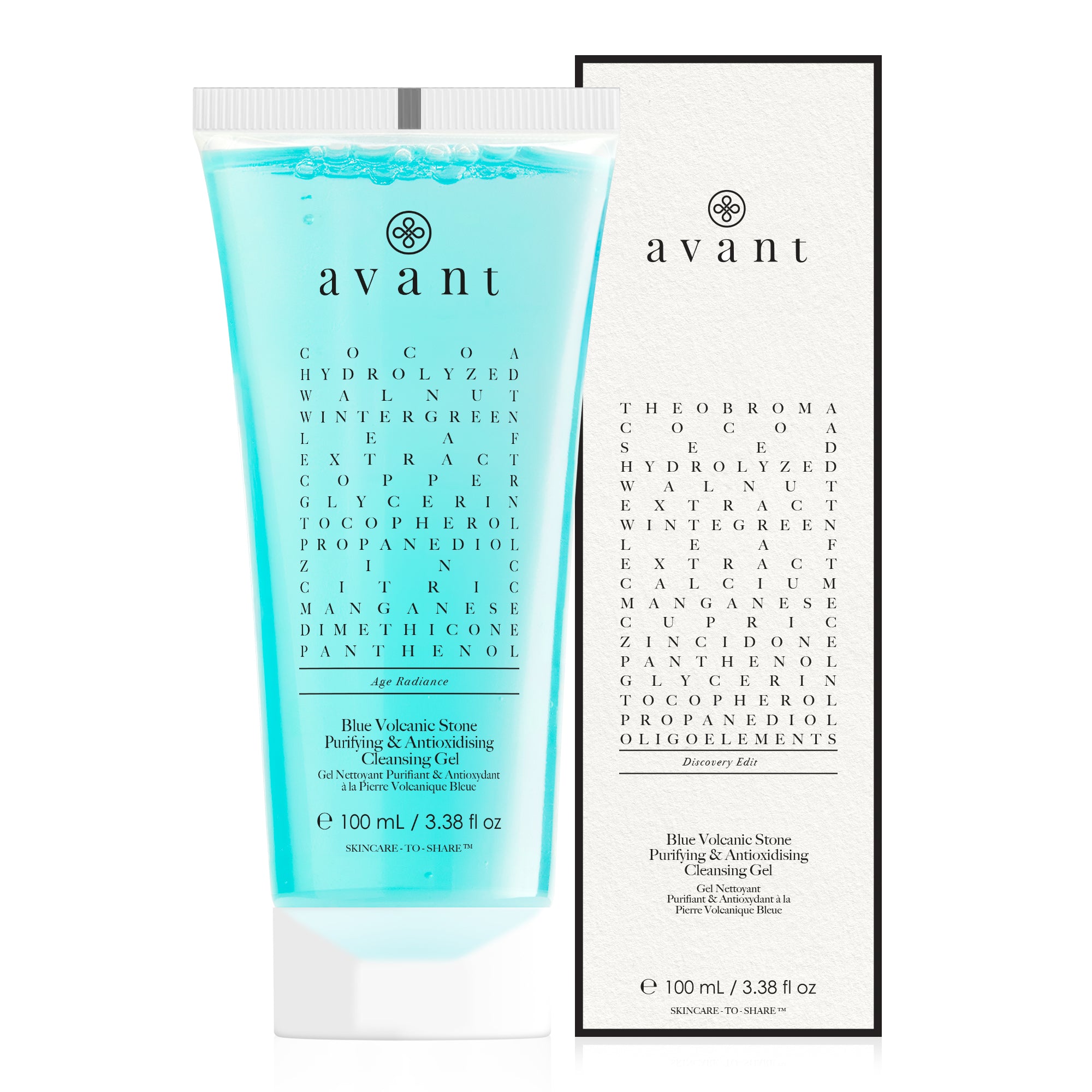Blue Volcanic Stone Purifying & Antioxidising Cleansing Gel Travel Pack - 100ml