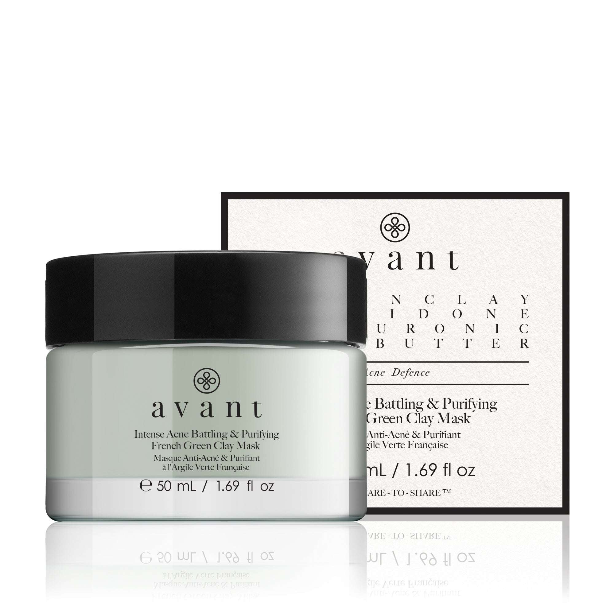 Intense Acne Battling & Purifying French Green Clay Mask